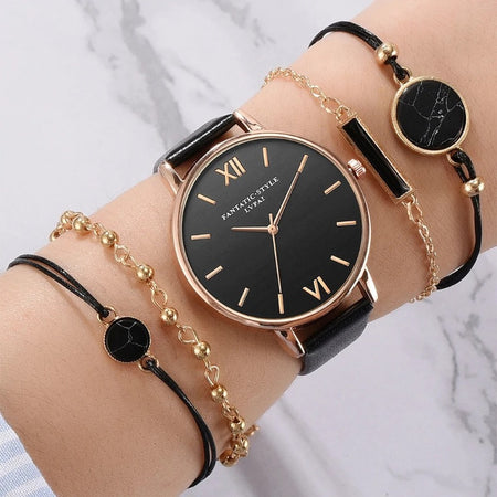 Montre - 4 Bracelets Assortis